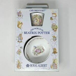 Vtg Royal Albert Beatrix Potter 3-Piece‎ Childrens Dinnerware Set Bone China